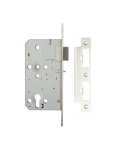 Frelan 72mm sss Din euro nightlatch 60mm backset JL-DNL60SSS Satin Stainless Steel