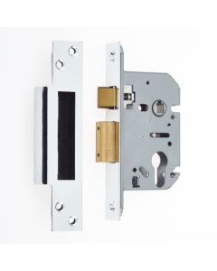 Frelan Euro profile sashlocks 76mm JL1051PC Polished Chrome