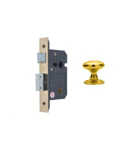 Frelan Bathroom locks 65mm JL1071PB Polished Brass