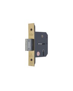 Frelan 3 Lever deadlocks 76mm JL1093PB Polished Brass