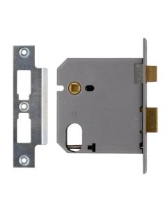Union Oval Profile Cylinder Mortice Sash Lock Satin Stainless 64mm JL2241-SC-2.50