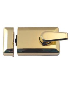 Frelan JL5011 Rollerbolt nightlatch 90mm JL5011PB Polished Brass