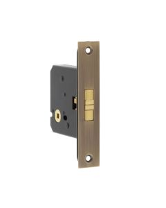 Frelan Sliding Door Bathroom Lock JL840AB Antique Brass