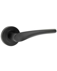 Frelan Nero Vecta Lever on Rose Door Handle JMB501 Matt Black
