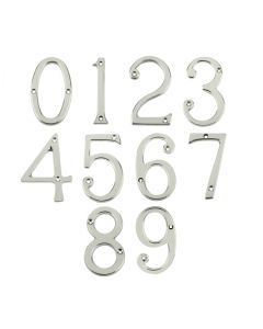 Frelan 75mm Screw Fix Numerals 75mm JNPC6&9 Polished Chrome