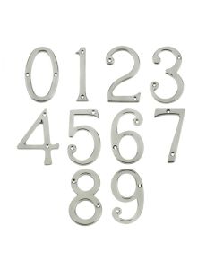 Frelan 75mm Screw Fix Numerals 75mm JNSC-6&9 Satin Chrome