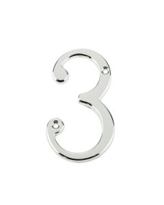 Frelan 75mm Screw Fix Numerals 75mm JNPC-3 Polished Chrome