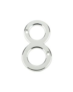 Frelan 75mm Screw Fix Numerals 75mm JNPC-8 Polished Chrome