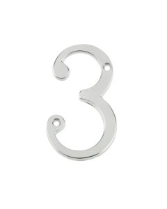 Frelan 75mm Screw Fix Numerals 75mm JNSC-3 Satin Chrome