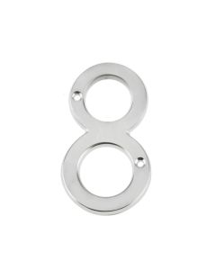 Frelan 75mm Screw Fix Numerals 75mm JNSC-8 Satin Chrome