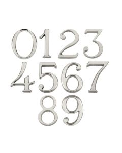 Frelan 60mm Pin Fix Numerals 60mm JPC-6&9 Polished Chrome