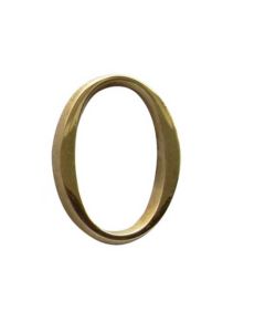 Frelan 60mm Pin Fix Numerals 60mm JP-0 Polished Brass