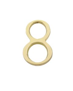 Frelan 60mm Pin Fix Numerals 60mm JP-8 Polished Brass
