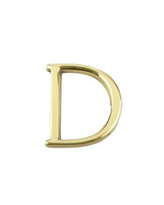 Frelan 50mm Pin Fix Letters 50mm JP-D Polished Brass