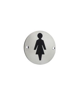 Frelan JS103 Female pictogram 75mm JS103PSS Polished Stainless Steel