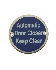 Frelan JS111 Automatic door closer keep clear 75mm JS111PSS Polished Stainless Steel
