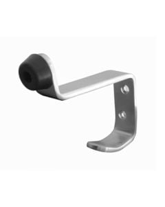 Frelan JSS15 SSS Buffered hat & coat hook 75 mm projection JSS15 Satin Stainless Steel
