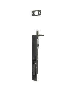 Frelan Stainless Steel Flush Bolts JSS50 Dark Bronze 150mm x 20mm Square Forend