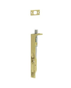 Frelan Stainless Steel Flush Bolts JSS50 Satin Brass 150mm x 20mm Square Forend