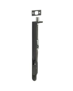 Frelan Lever Action Flushbolts Radiused Forend 203x20mm Dark Bronze