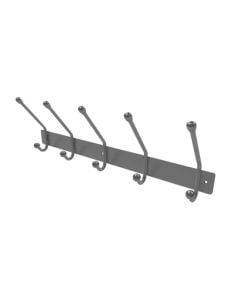 Frelan JSS801 SSS 5 hook coat rack 450mm JSS801 Satin Stainless Steel