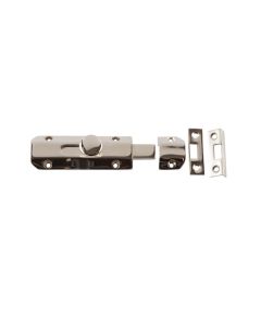 Frelan 100mm Brass Slide Bolt 100mm JV167PN Polished Nickel