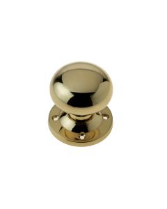 Frelan Mushroom Mortice Door Knob Polished Brass 57mm JV172BPB