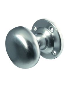 Frelan Mushroom Mortice Door Knob Satin Chrome 57mm JV172BSC