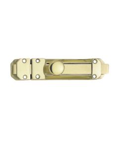 Frelan JV179 Contract brass door bolt 102mm JV179PB Polished Brass