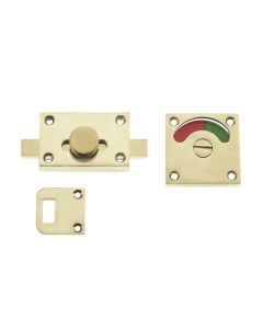 Frelan JV2552 Indicator bolt 60mm JV2552PVD Polished Brass