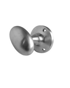 Frelan Kontrax Oval Mortice Door Knob Satin Chrome 60mm JV34BSC