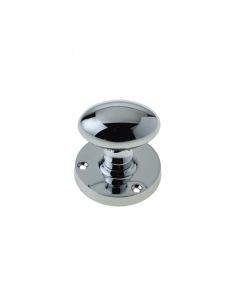 Frelan Oval Mortice Door Knob Polished Chrome 56mm JV34PC