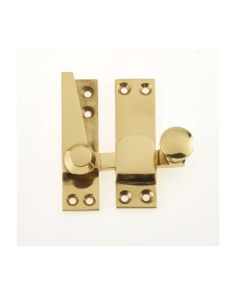 Frelan Heavy Quadrant Sash Fastener Polished Brass 70mm JV4200PB