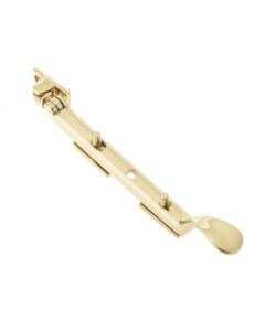 Frelan Victorian Casement Stay 200mm Polished Brass JV44APB