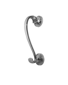 Frelan Sloane Door Knocker on Round Rose 196mm JV4PC Polished Chrome