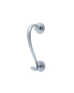 Frelan Sloane Door Knocker on Round Rose 196mm JV4SC Satin Chrome