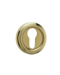 Frelan 53x10mm Parisian Euro Profile Escutcheon JV604EPB Polished Brass