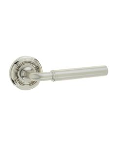 Frelan Elise Door Handle on Rose Satin Nickel 53mm JV650SN