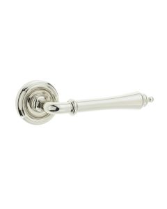 Frelan Camille Dooor Handle on Rose Polished Nickel 53mm JV651PN