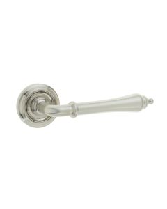 Frelan Camille Door Handle on Rose Satin Nickel 53mm JV651SN