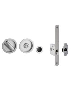 Frelan JV825 Bathroom sliding door lock & handles To suit doors 40 to 45mm JV825SC Satin Chrome