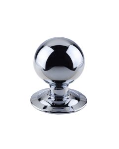 Frelan Belgravia Centre Door Knob 75mm JV830PC Polished Chrome