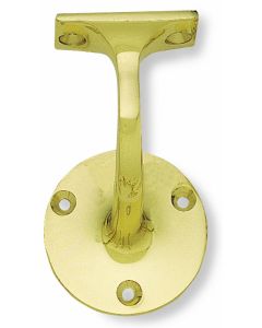 Jedo Brass Light Handrail Bracket 64mm Polished Brass