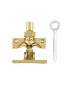 Frelan Lockable Brighton Fastener Polished Brass 58mm JV88LPB