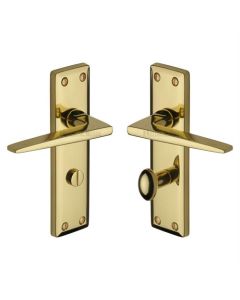 Heritage Brass KEN6830-PB Door Handle for Bathroom Kendal Design Polished Brass finish