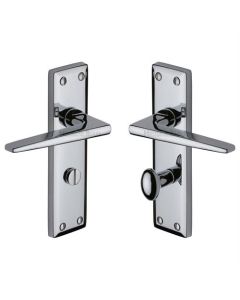 Heritage Brass KEN6830-PC Door Handle for Bathroom Kendal Design Polished Chrome finish