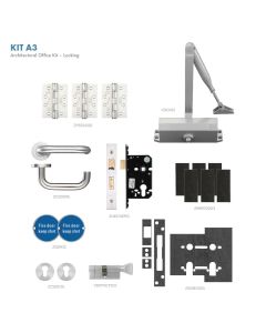 Zoo Hardware Fire Door Pack - FDP-A5 - Office Kit  Locking - Architectural Version