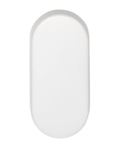 FORMANI BASICS LBB32 oval blank escutcheon white