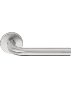 FORMANI BASICS LB3-19 sprung lever handle EN1906 class 3 on rose PVD satin stainless steel