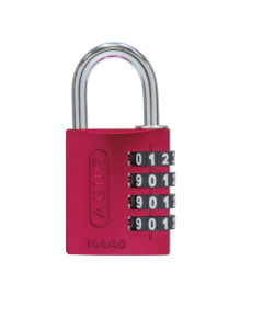 ABUS 144/40 Red B/EFSPP Red Std Shackle Combination Padlock VHS 144 Size 40mm